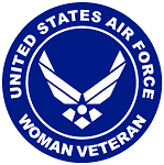US Air Force Woman Sticker (Peel N' Stick)